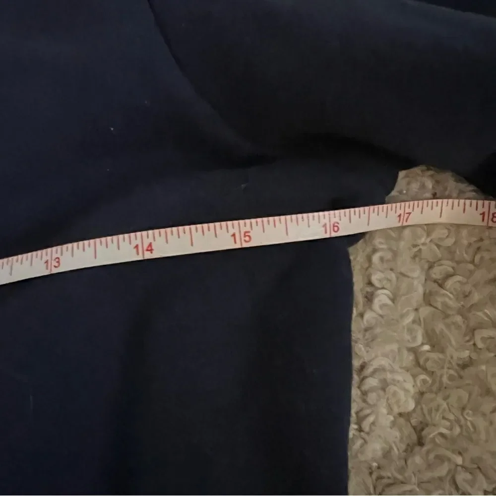 Navy Button-Up Jacket lands end - Picture 5 of 8